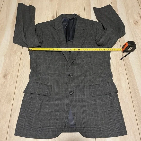 Brooks Brothers Vintage Unlined Sportscoat Blazer 2 Buttons Gray Mens Size 40R